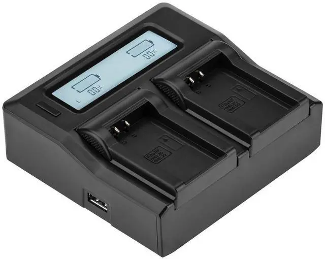 Main image of Green Extreme Dual Smart Charger with LCD Screen for Nikon EN-EL20 #GXCH2ENEL20