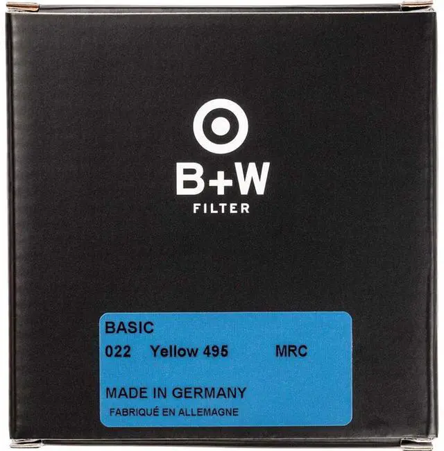 Alt view image 4 of 4 - B + W 77mm Basic 022M MRC Filter, Yellow 495 #66-1102646
