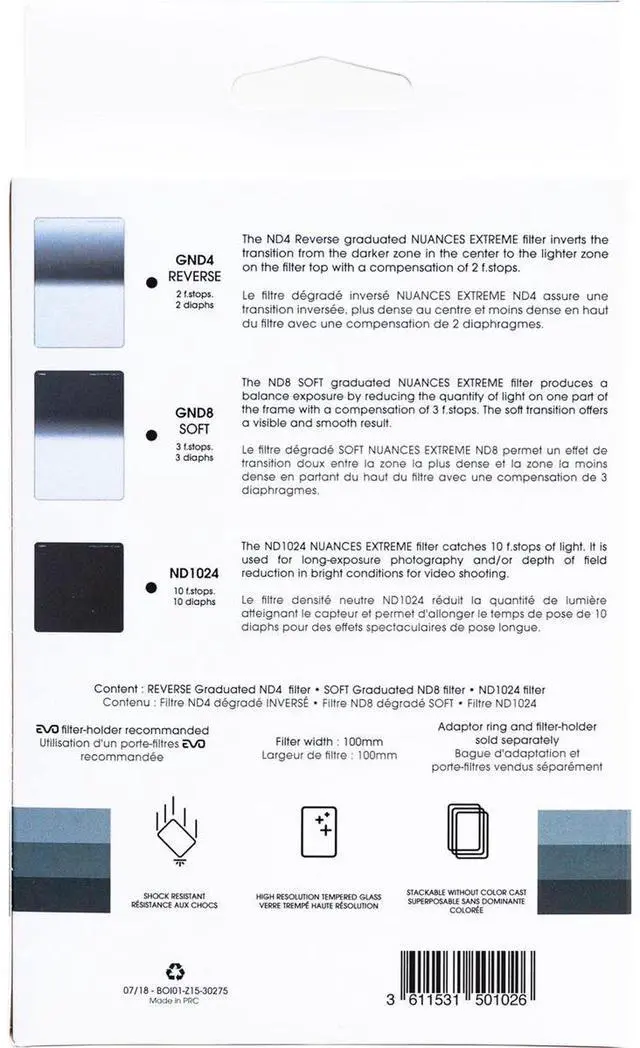 Alt view image 6 of 6 - Cokin Nuances Extreme ND Smart Filter Kit, L (Z) Series #NKZSM