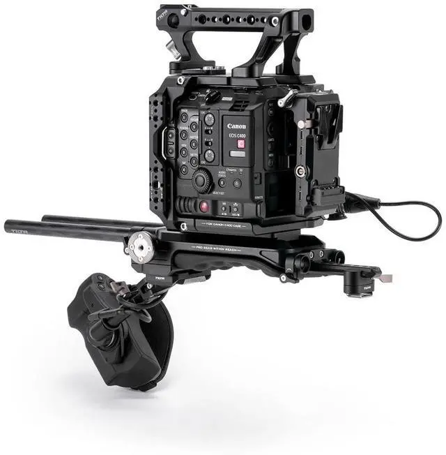 Alt view image 3 of 7 - Tilta Pro Cage Kit for Canon C400 Camera, V-Mount, Black