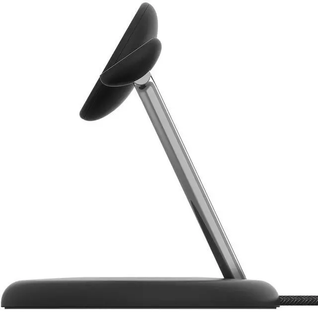 Alt view image 10 of 12 - Belkin BoostCharge Pro Cradle - Wireless - iPhone, Apple Watch, AirPods - 3 Slot - Qi2 - Charging Capability - Black