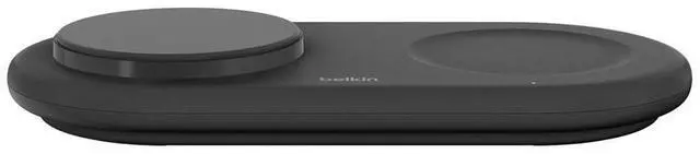 Alt view image 2 of 5 - Belkin BoostCharge Pro 15W 2-In-1 Magnetic Wireless Charging Pad with Qi2, Black