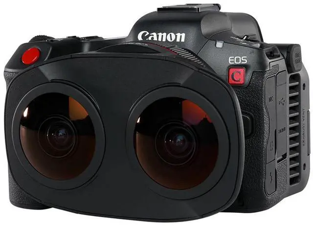 Alt view image 7 of 11 - Canon VR Content Creator Kit - EOS R5 C Full-Frame Hybrid Camera and RF5.2mm F2.8 L Dual Fisheye Lens