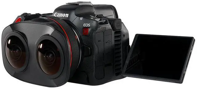 Alt view image 8 of 11 - Canon VR Content Creator Kit - EOS R5 C Full-Frame Hybrid Camera and RF5.2mm F2.8 L Dual Fisheye Lens