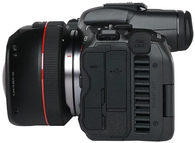 Alt view image 9 of 11 - Canon VR Content Creator Kit - EOS R5 C Full-Frame Hybrid Camera and RF5.2mm F2.8 L Dual Fisheye Lens