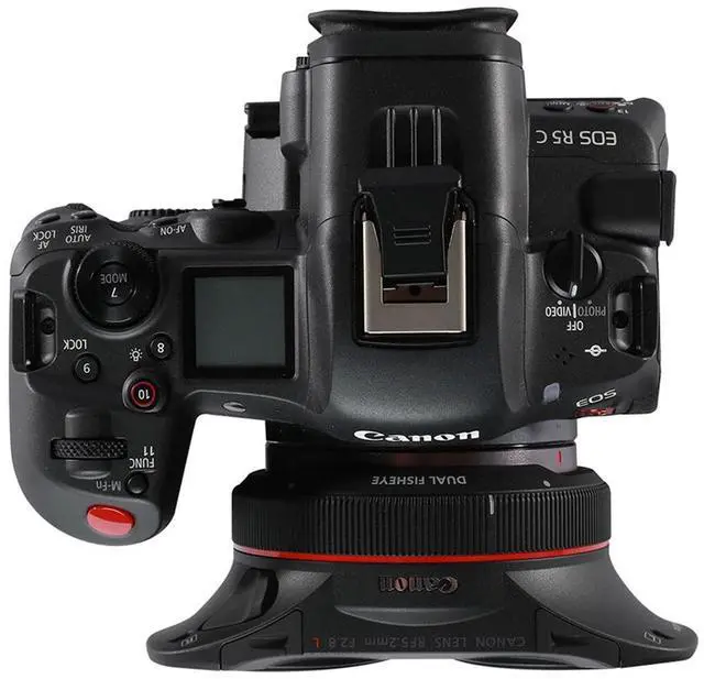 Alt view image 10 of 11 - Canon VR Content Creator Kit - EOS R5 C Full-Frame Hybrid Camera and RF5.2mm F2.8 L Dual Fisheye Lens