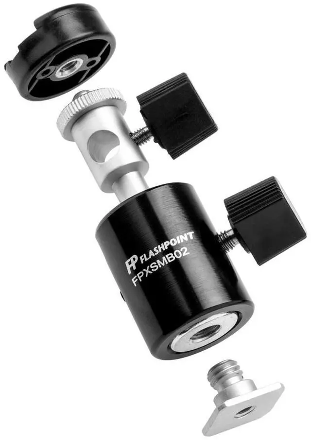 Alt view image 4 of 5 - Flashpoint Modular Mini Ballhead with Umbrella Bracket