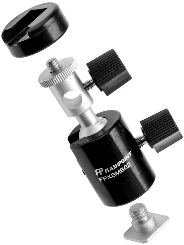 Alt view image 3 of 5 - Flashpoint Modular Mini Ballhead with Umbrella Bracket
