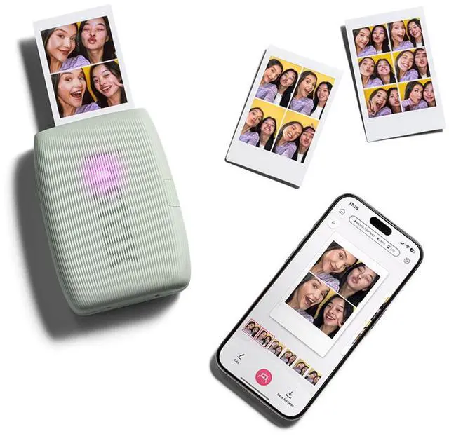 Alt view image 12 of 20 - Fujifilm Instax Mini Link 3 Smartphone Printer - Sage Green