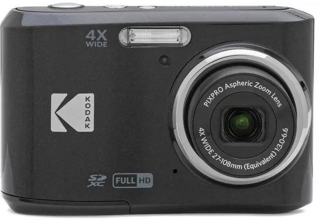 Alt view image 6 of 12 - Kodak PIXPRO FZ45 Friendly Zoom Digital Camera (Black)