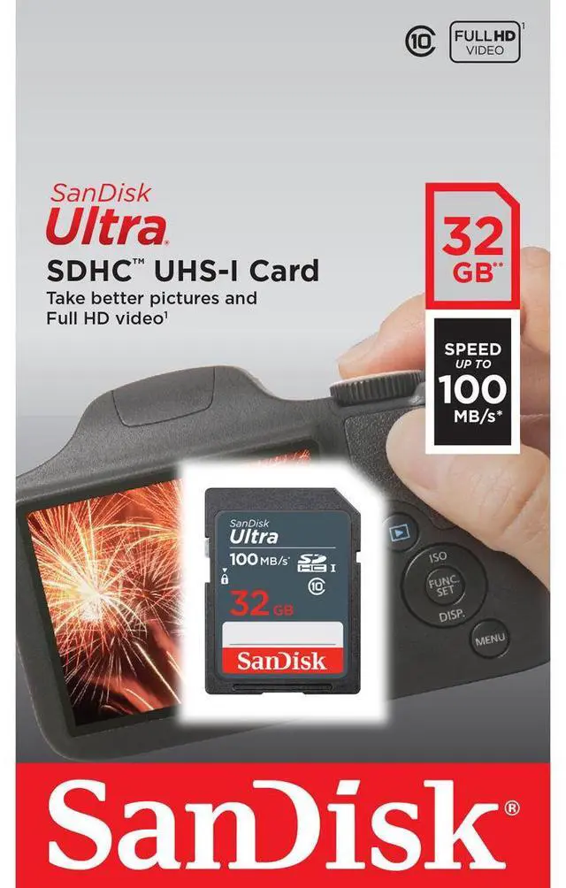 Alt view image 14 of 15 - SanDisk Ultra 32GB Class 10 UHS-I SDXC Memory Card Speed up to 100MB/s HD Video (SDSDUNR-032G-GN3IN)