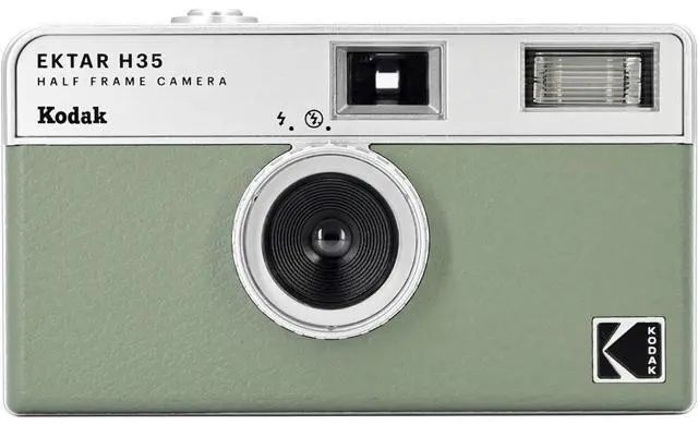 Alt view image 2 of 6 - Kodak EKTAR H35 Half Frame Film Camera, Sage with Accessory Kit #RK0101 A