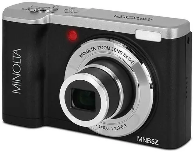 Alt view image 2 of 6 - Minolta MNB5Z 56MP 5K Ultra HD 2.8" LCD Screen Digital Camera, Black, Bundle with Camera Case, 64GB Memory Card, Multi Card Reader
