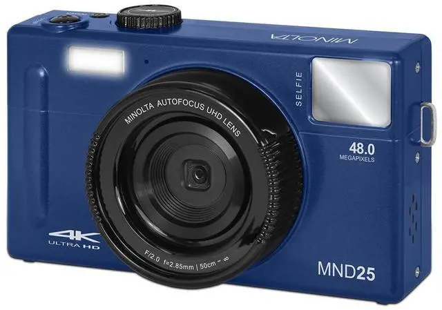 Alt view image 2 of 4 - Minolta Minolta MND25 Digital Camera, Blue