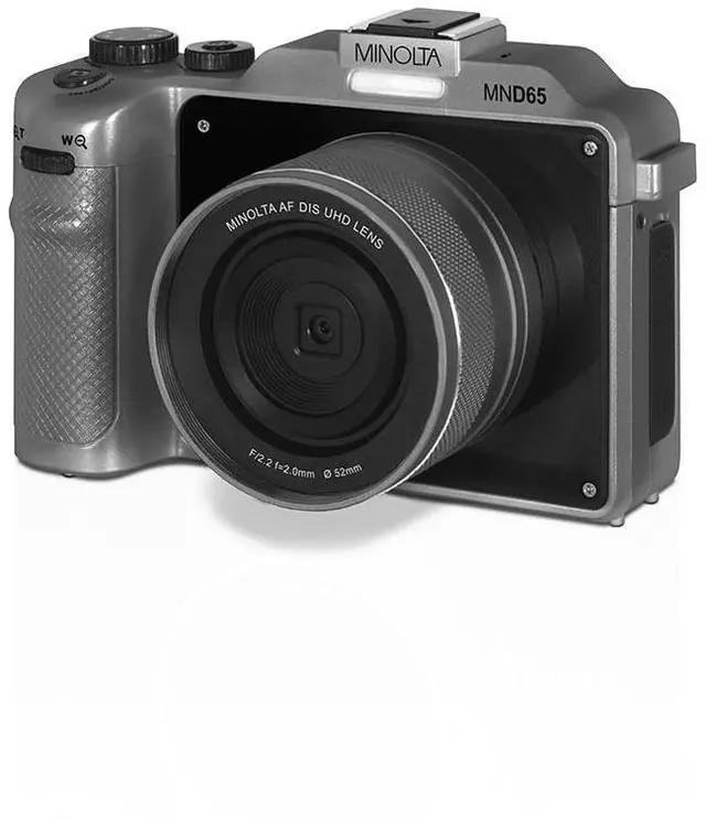 Alt view image 2 of 5 - Minolta Minolta MND55 64 MP AF 4K Ultra HD Digital Camera with WiFi, Gray
