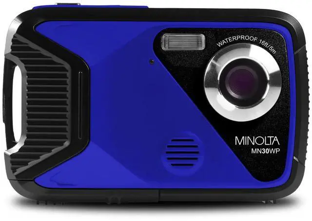 Alt view image 2 of 6 - Minolta MN30WP 21MP Full HD 2.8" Touch LCD Screen Waterproof Digital Camera, Blue