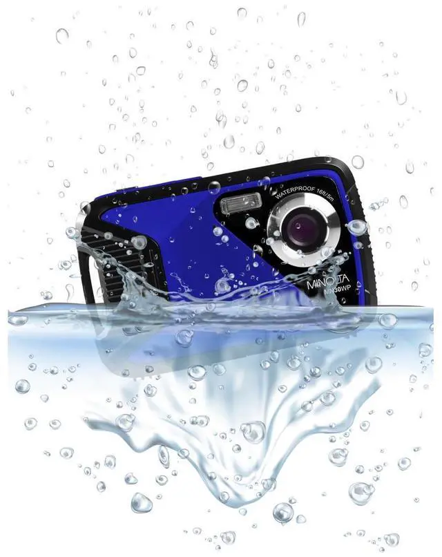 Alt view image 5 of 6 - Minolta MN30WP 21MP Full HD 2.8" Touch LCD Screen Waterproof Digital Camera, Blue