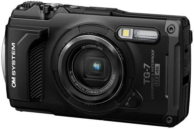 Alt view image 12 of 16 - OM System Tough TG-7 12 Megapixel Compact Camera (Black)