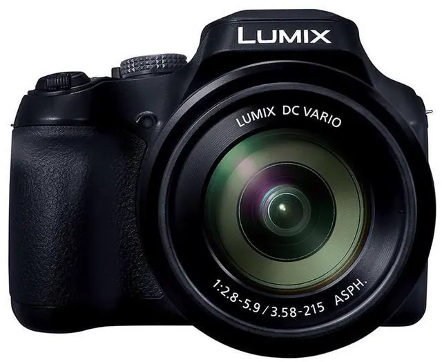 Alt view image 6 of 6 - Panasonic Panasonic Lumix DC-FZ80 4K Digital Camera, 18.1 Megapixel, 60x Zoom 20-1200mm Lens Essential Bundle with Peak Design Wrist Strap, Case, 32GB SD Card