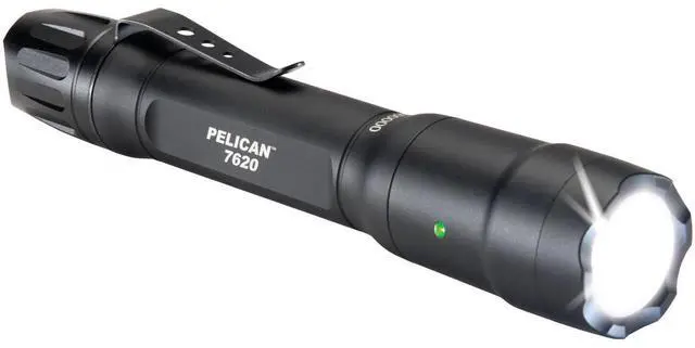 Main image of Pelican 7620 Tactical LED Flashlight, 1124 Lumens, Black, AA Battery Power