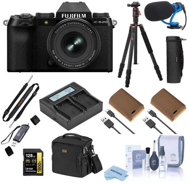 Main image of Fujifilm X-S20 Camera w/XF16-50mm f/2.8-4.8 R LM WR Lens,Black w/Accessories Kit