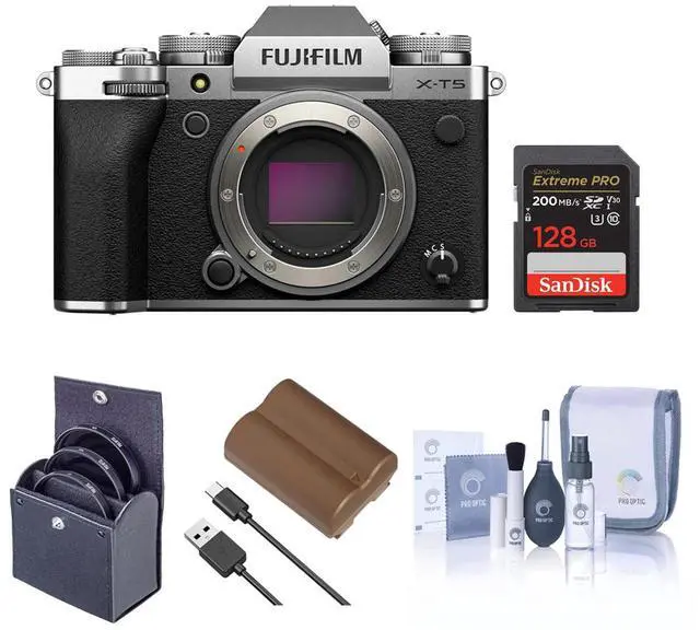 Main image of Fujifilm X-T5 Camera, Silver with XF 16-50mm f/2.8-4.8 R Lens and Included Value