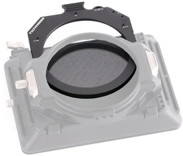 Alt view image 3 of 7 - Tilta 95mm Rotatable Circular Filter Tray for Mirage Matte Box, Black #MBT16RCF