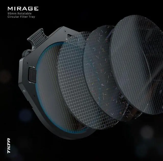 Alt view image 4 of 7 - Tilta 95mm Rotatable Circular Filter Tray for Mirage Matte Box, Black #MBT16RCF