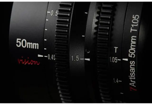 Alt view image 6 of 7 - 7artisans Photoelectric 50mm T1.05 Vision Cine Lens for Canon RF, Black