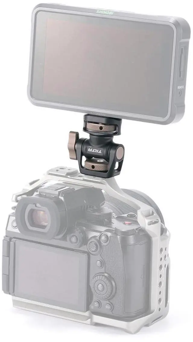 Alt view image 4 of 4 - Tilta 1/4"-20 Accessory Mounting Bracket with Locating Pins, Black