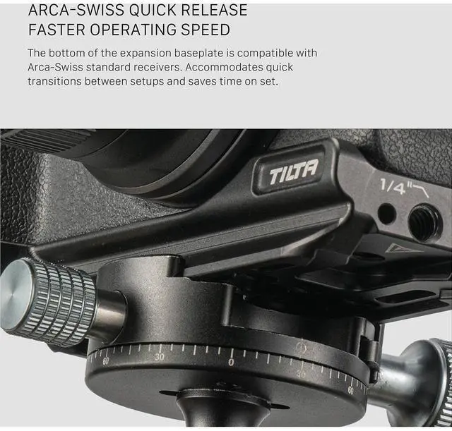 Alt view image 4 of 7 - Tilta Expansion Baseplate for Canon R50 Camera, Black