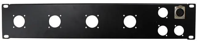 Alt view image 2 of 4 - ProX T-P2-4X4 2 Unit Unloaded Rack Panel for 4 XLR-D & 4 NL4 Speakon or NAC3
