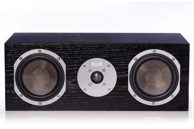 Alt view image 2 of 5 - KLH Story 2-Way Bass Reflex Center Channel Speaker, Black Oak