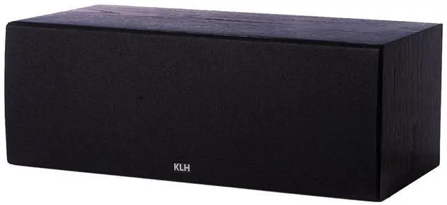 Main image of KLH Story 2-Way Bass Reflex Center Channel Speaker, Black Oak