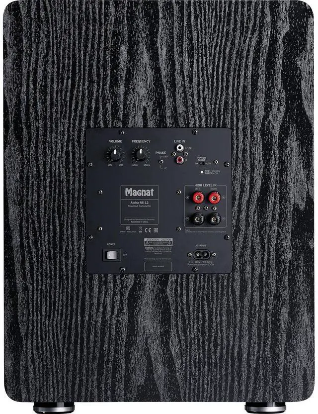 Alt view image 4 of 7 - Magnat Alpha RS 12 black 12" Powered Subwoofer