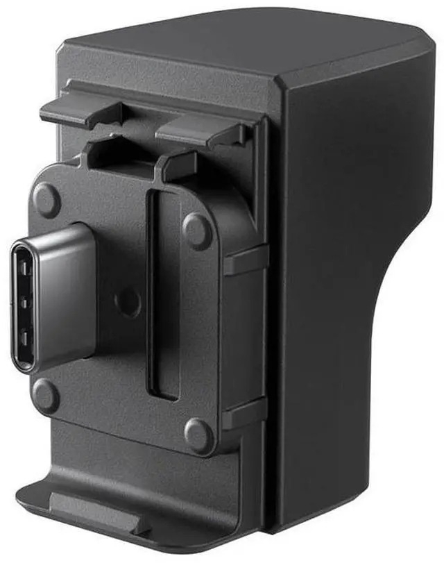 Alt view image 2 of 6 - Insta360 Microphone Adapter for Ace and Ace Pro/Pro 2 Action Cameras, Black