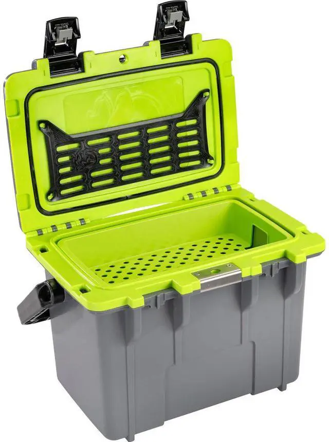 Alt view image 2 of 7 - Pelican 14QT Personal Cooler, Dark Gray/Green #14Q-1-DKGRYEGRN