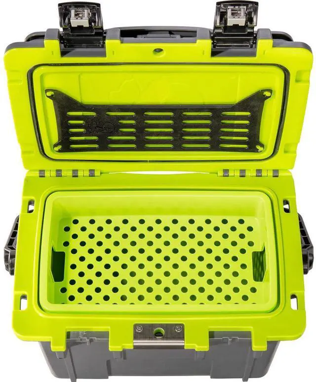 Alt view image 5 of 7 - Pelican 14QT Personal Cooler, Dark Gray/Green #14Q-1-DKGRYEGRN