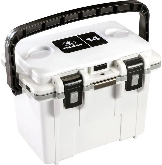 Main image of Pelican 14QT Personal Cooler, White/Gray #14Q-1-WHTGRY