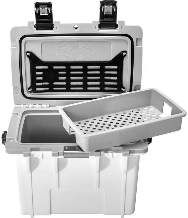 Alt view image 2 of 7 - Pelican 14QT Personal Cooler, White/Gray #14Q-1-WHTGRY