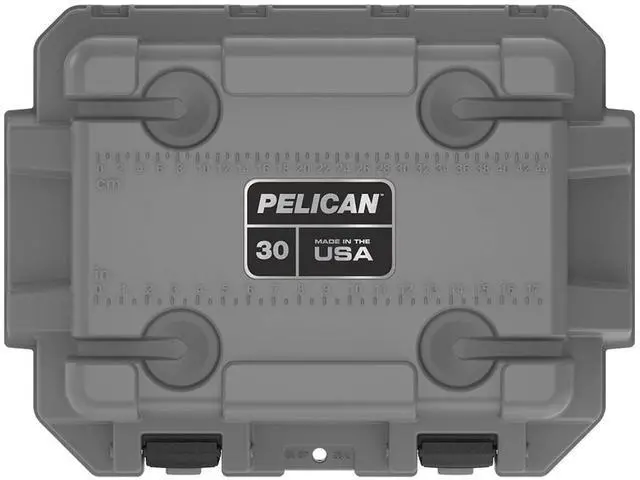 Alt view image 4 of 4 - Pelican 30QT Elite Cooler, Hand Carry, Dark Gray/Green #30Q-1-DKGRYEGRN