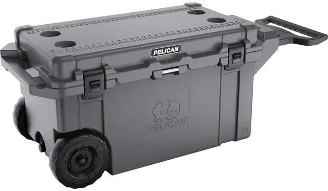 Main image of Pelican 80QT Elite Cooler, Wheeled, Graphite #80QW-6-DKGRY