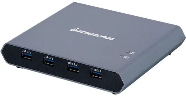 Alt view image 9 of 20 - IOGEAR 2-Port 4K USB-C Desktop KVM with DisplayPort GCS1602CC