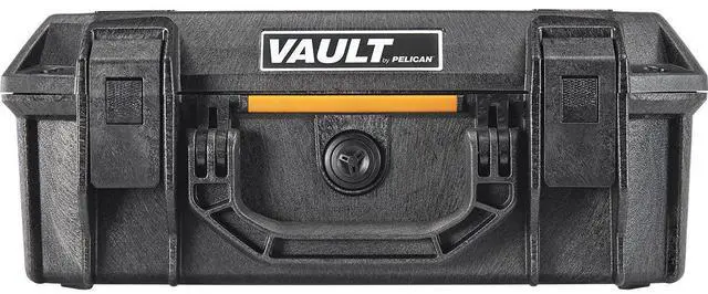 Alt view image 2 of 7 - Pelican V200 Vault Medium Pistol Case with Foam, Black #VCV200-0000-BLK