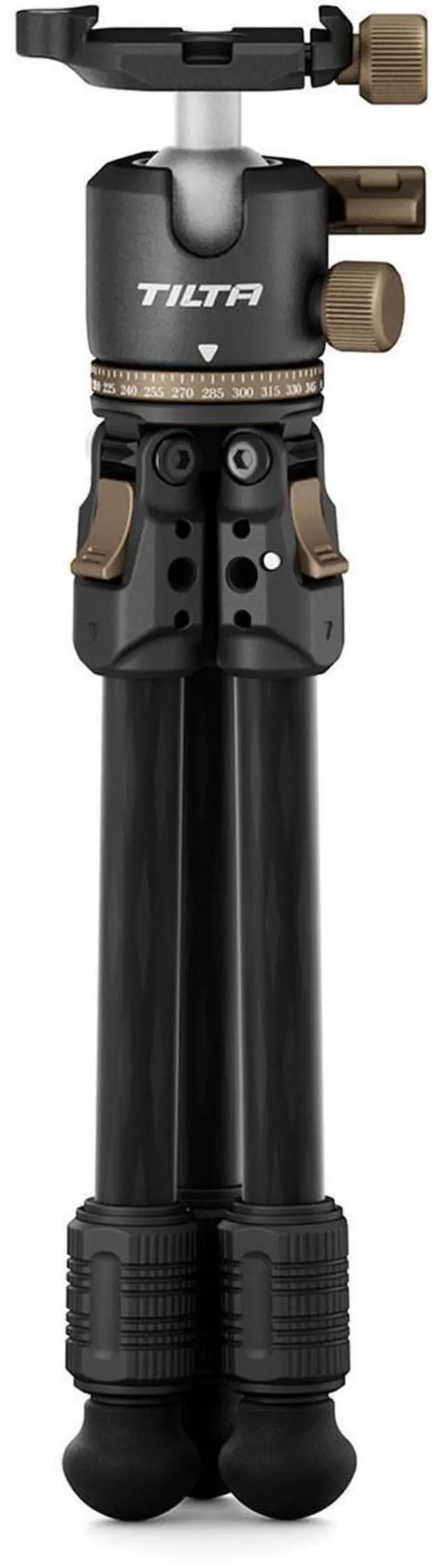 Alt view image 2 of 7 - Tilta Tilta Tabletop Ball Head with 1-Stage Carbon Fiber Tripod Legs, Space Gray