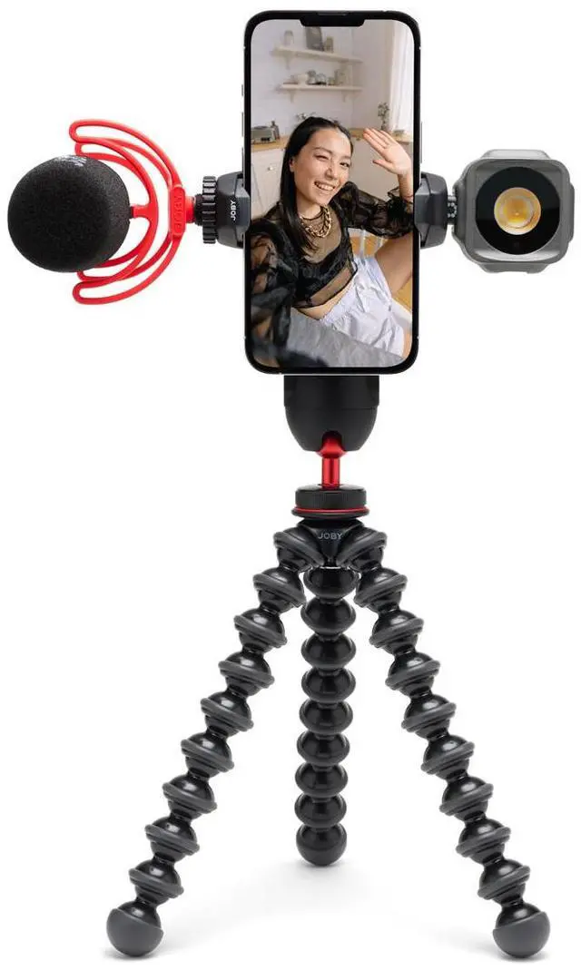 Alt view image 3 of 7 - JOBY GripTight PRO 3 GorillaPod Tripod for Smartphones, Black