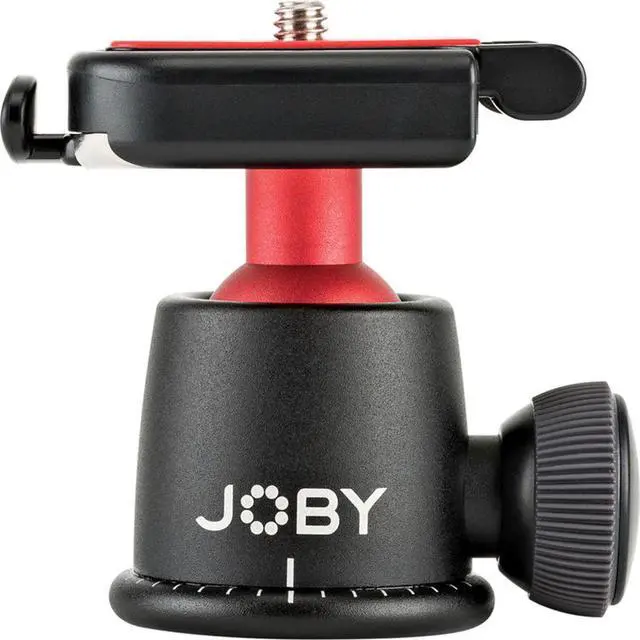 Alt view image 2 of 7 - JOBY BallHead 3K, Black/Red, Bundle with GorillaPod 5K Stand, Black and Quick Release Plate 3K