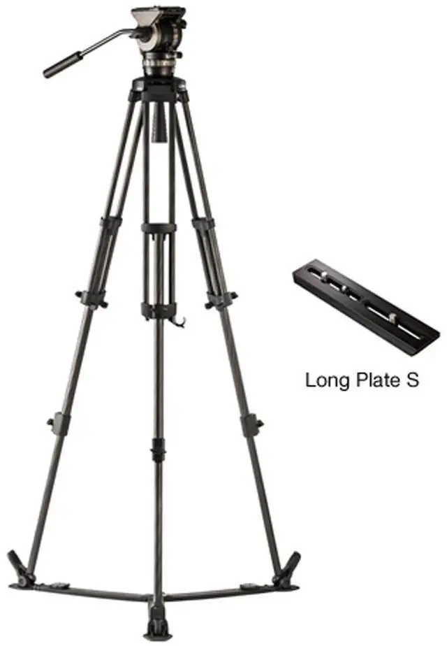 Main image of Libec NX-300C 3-Section Carbon Fiber Tripod with NH30 Head and Ground Spreader