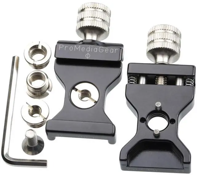 Alt view image 6 of 6 - ProMediaGear CD40  Compatible Back-to-Back QR Clamps