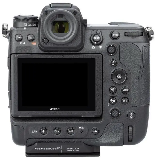 Alt view image 3 of 7 - ProMediaGear PBNZ9 Arca-Swiss Type Bracket Plate with SS2 Strap Port for Nikon Z9 Mirrorless Camera